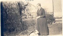 Annie Jackson Rees with dog
